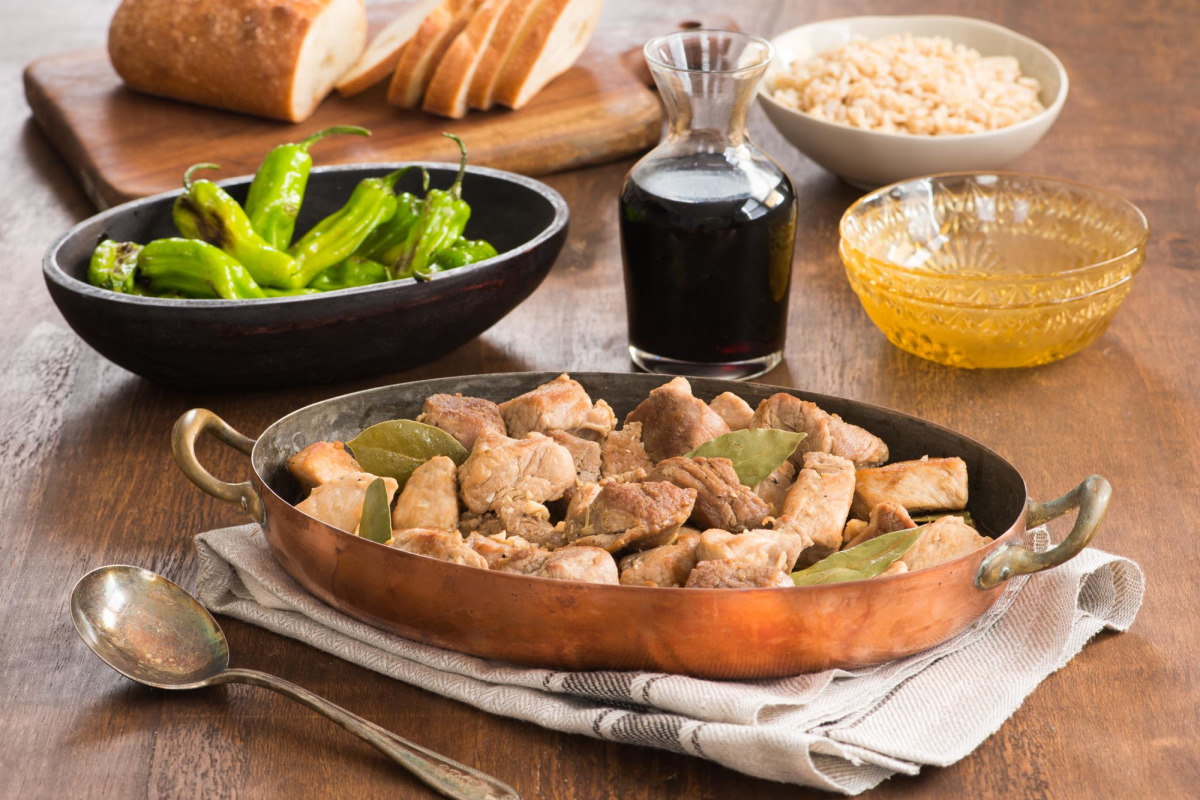 Pork Adobo Braised with Bay Leaves and Soy Vinegar