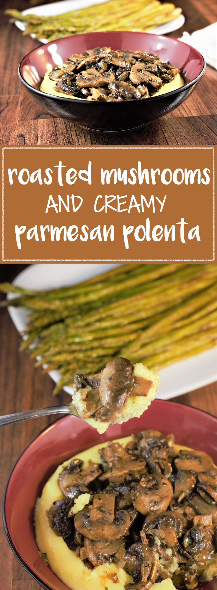 Gluten-Free Italian Polenta with Roasted Mushrooms and Parmesan