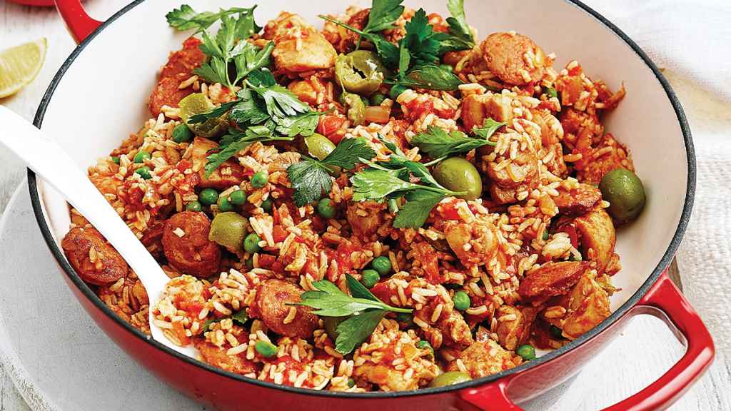 Spiced Chicken Jambalaya with Andouille Sausage