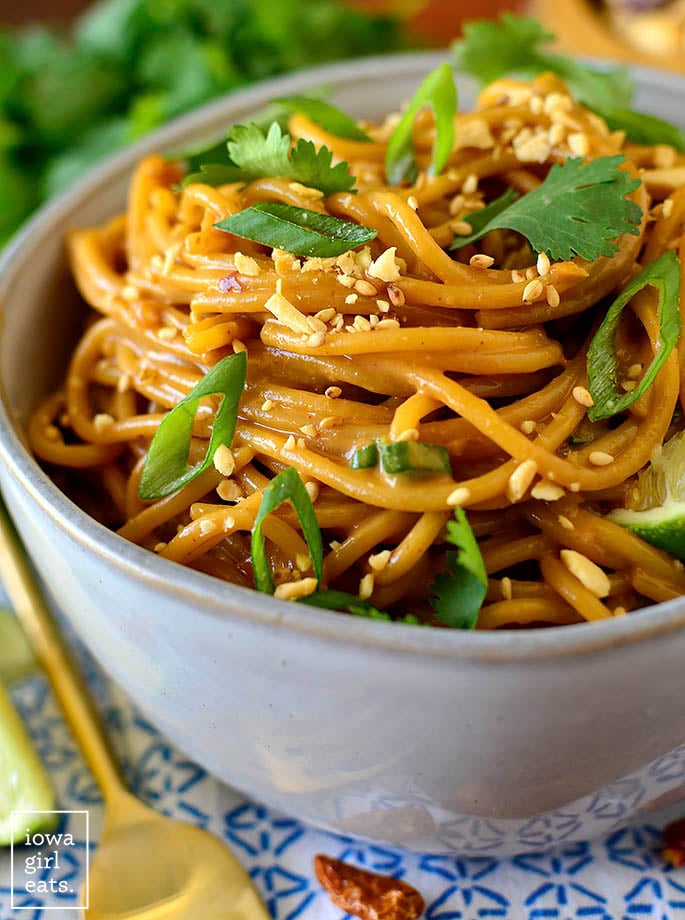 Quick Cold Sesame Noodles with Peanut Sauce