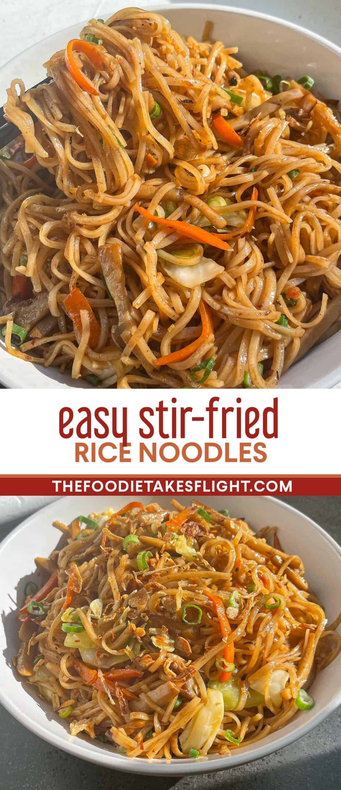 Stir-Fried Rice Noodles with Garlic and Scallions