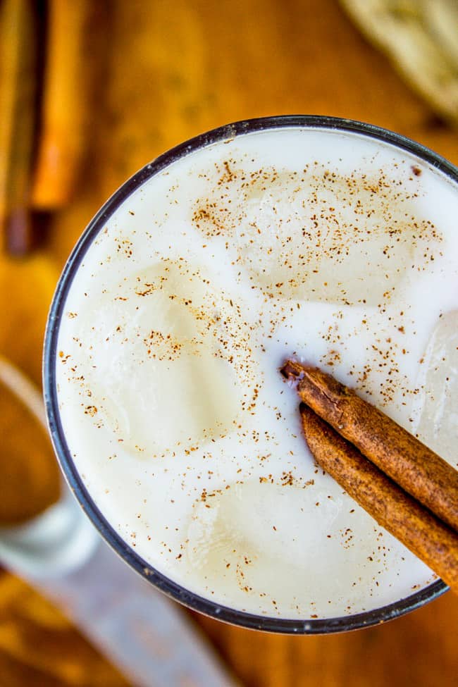 Spiced Horchata with Cinnamon and Vanilla