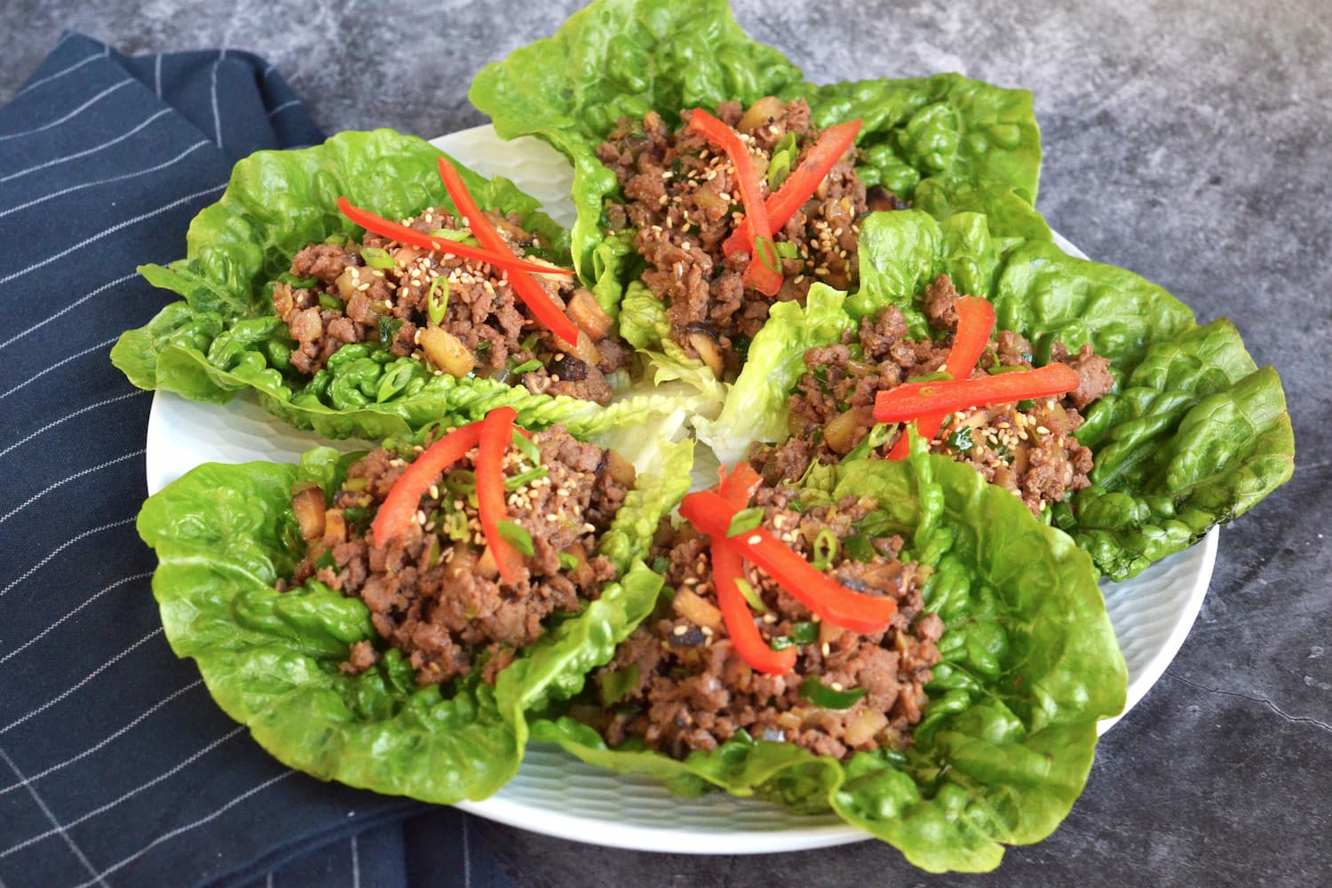 Korean-Style Spicy Pork Bulgogi Lettuce Wraps
