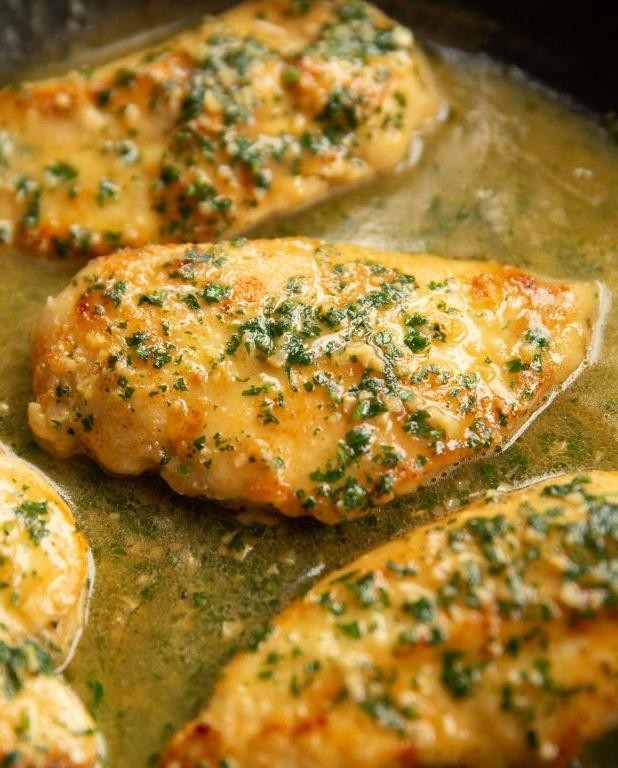 Sautéed Chicken Breast with Garlic Butter and Mixed Herbs