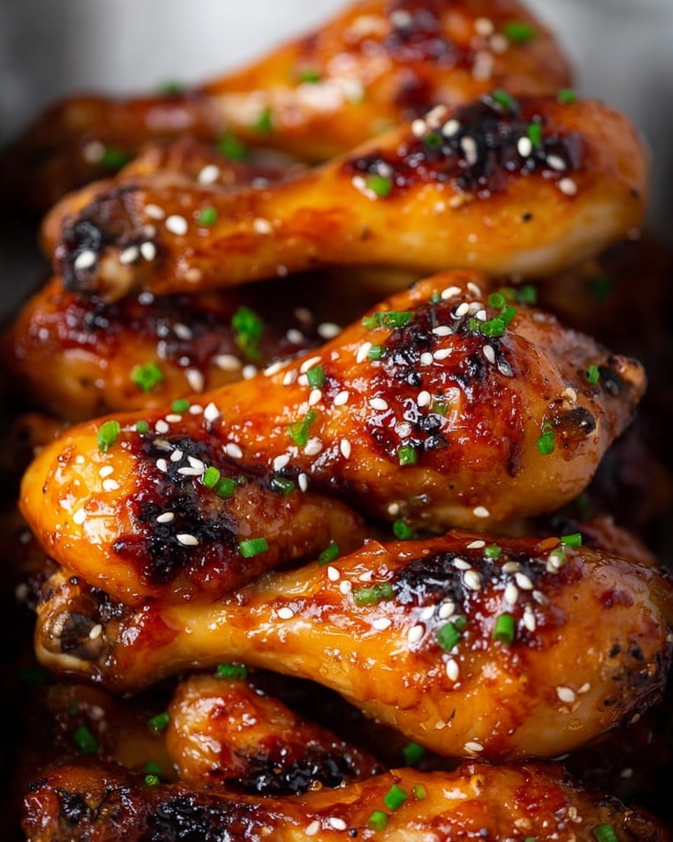 Honey-Glazed Chicken Drumsticks with Sweet Potato Mash