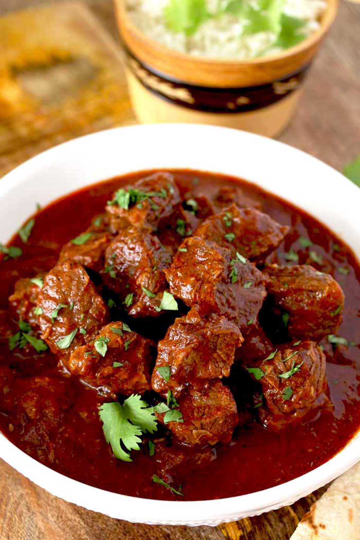 Slow Simmered Mexican Red Chile Beef Stew
