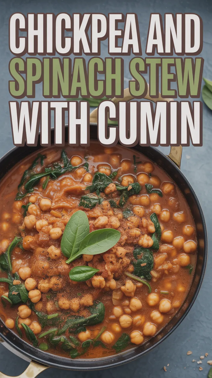 One-Pot Chickpea and Spinach Stew with Toasted Cumin
