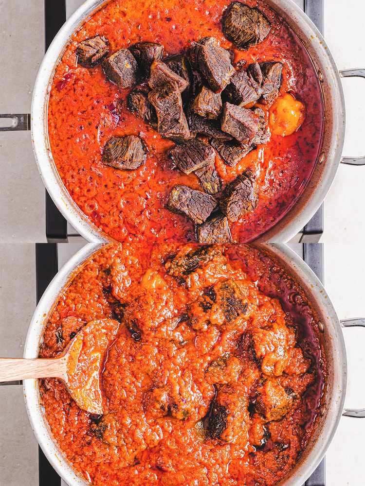 Spiced Nigerian-Inspired Beef Stew with Tomato and Peppers