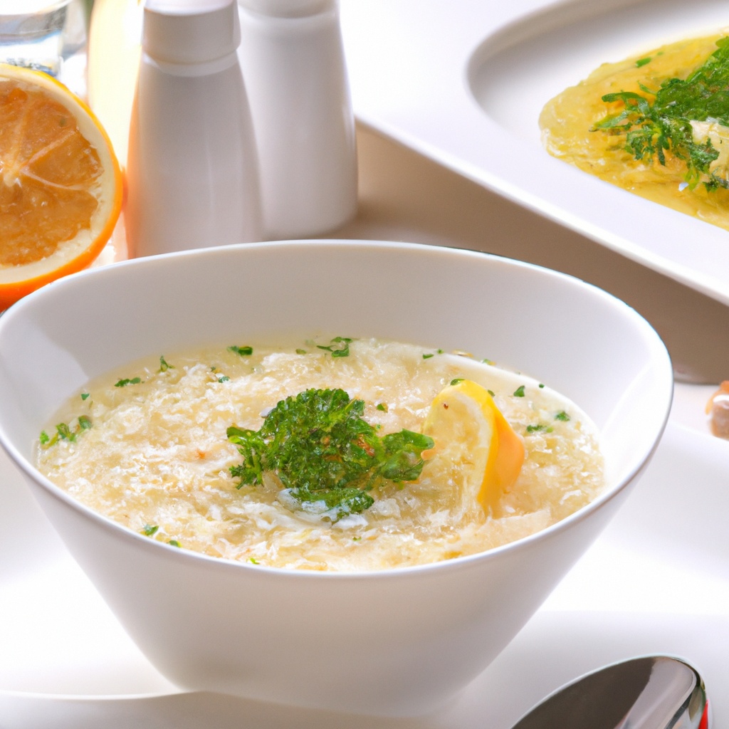 Greek Lemon-Rice Soup with Egg and Parmesan