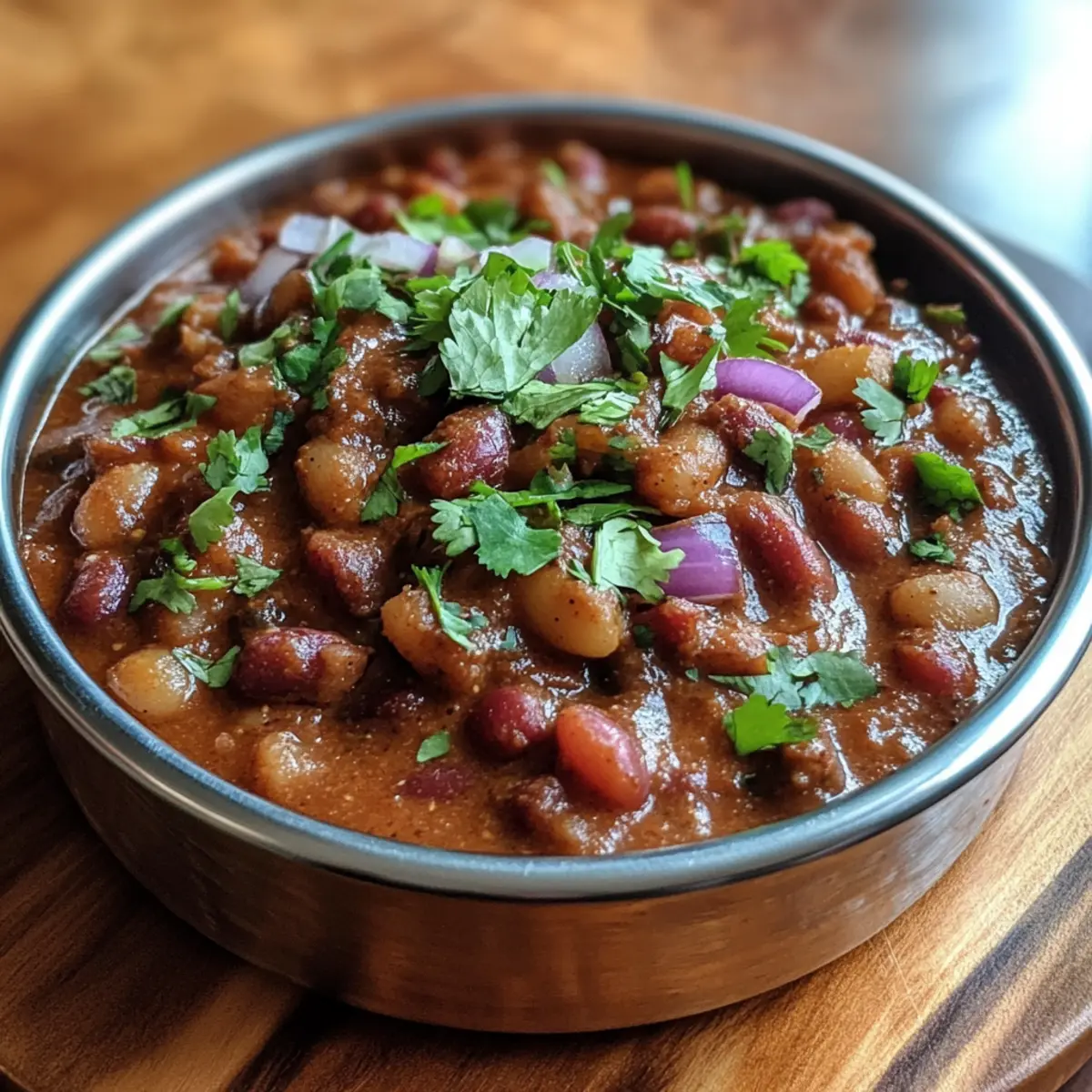 Slow-Cooked Rajma Masala with Garden Fresh Tomatoes