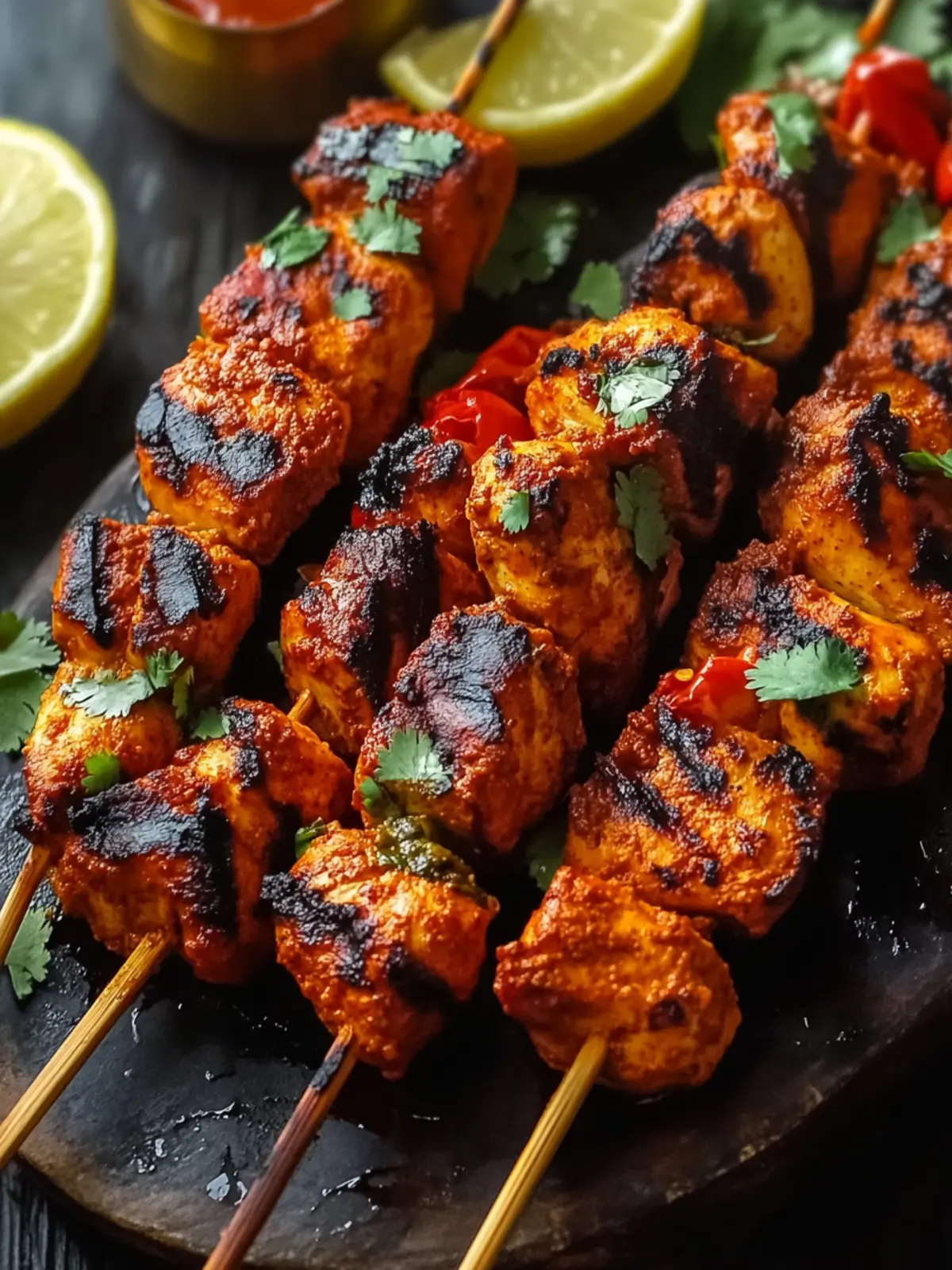 Tandoori-Spiced Chicken Tikka Skewers