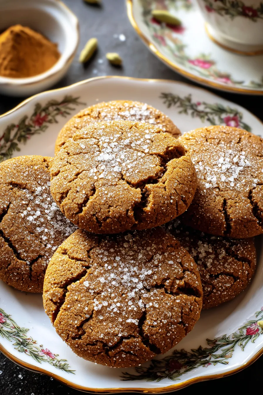 Cinnamon-Cardamom Spiced Gingerbread Cookies