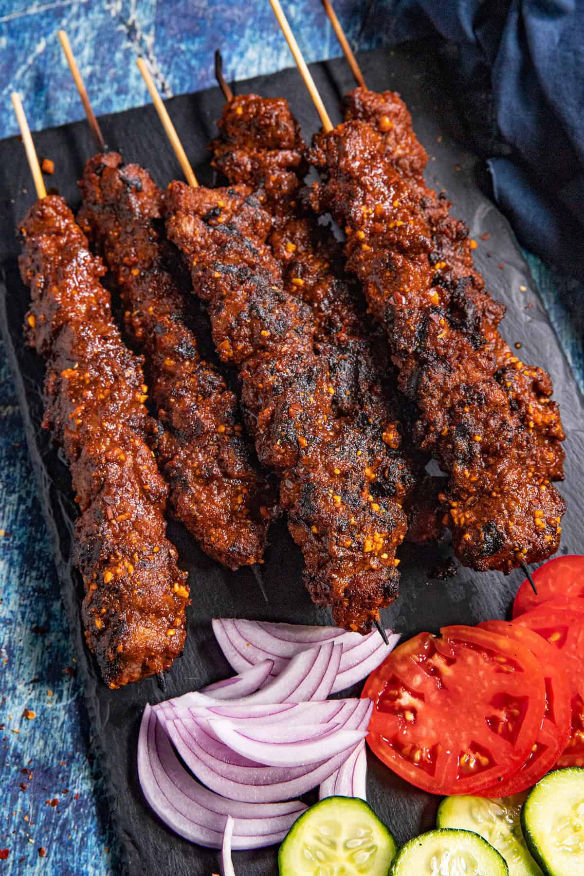 Grilled Suya-Spiced Beef Skewers