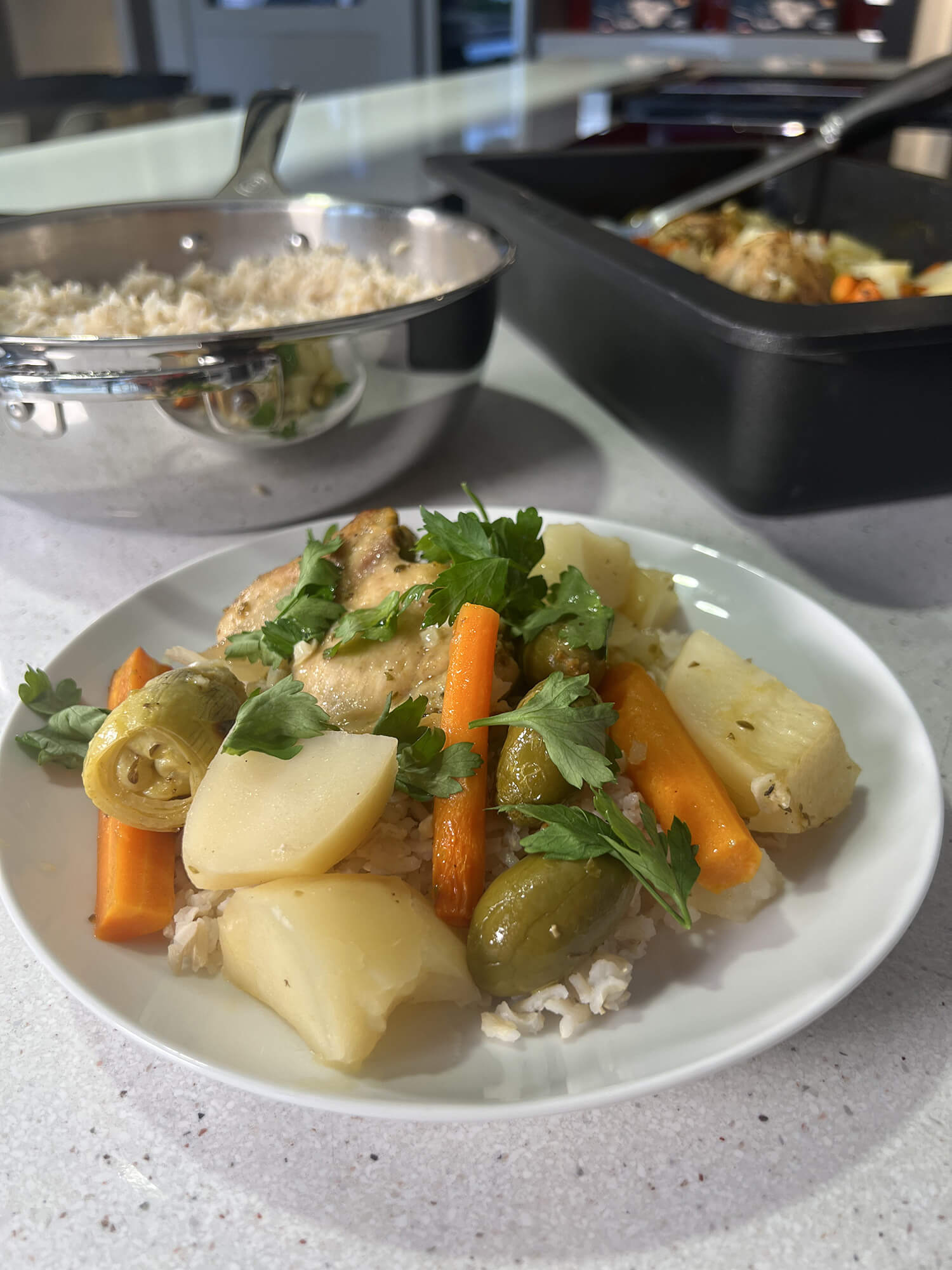 Sheet Pan Ginger-Lemon Chicken with Roasted Vegetables