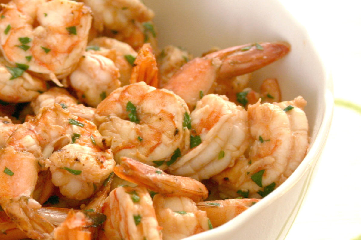 Grilled Citrus-Honey Shrimp Skewers with Chili Flakes