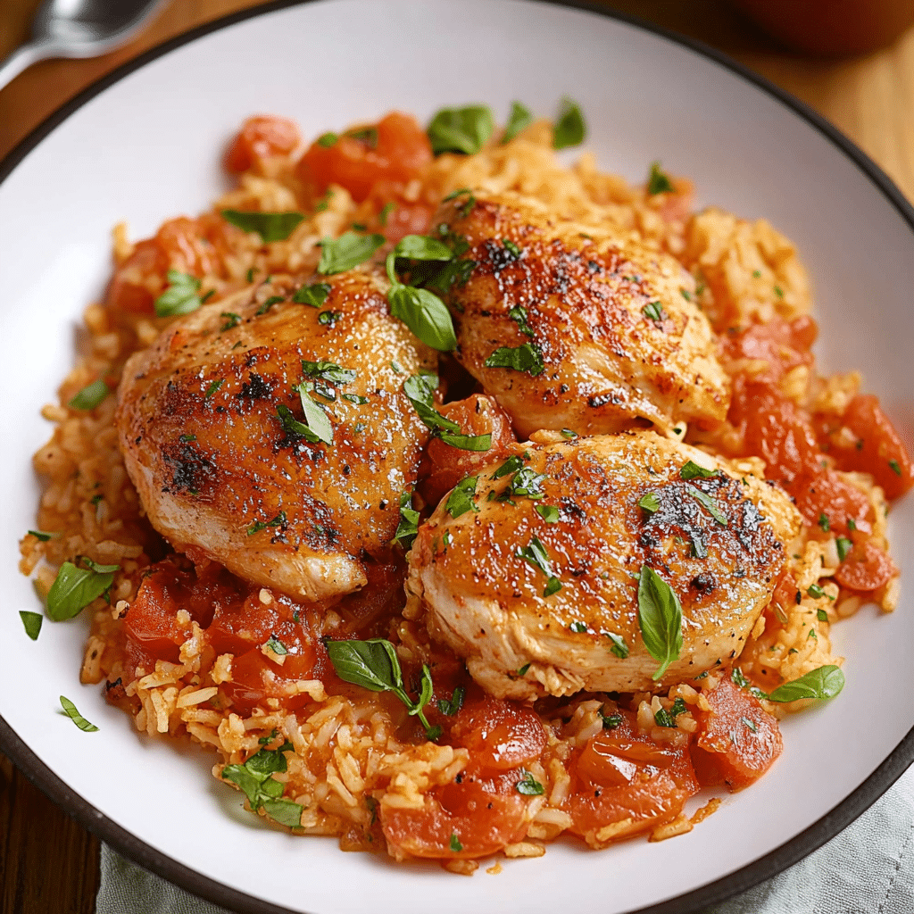 One-Pot Tomato and Herb Chicken with Rice