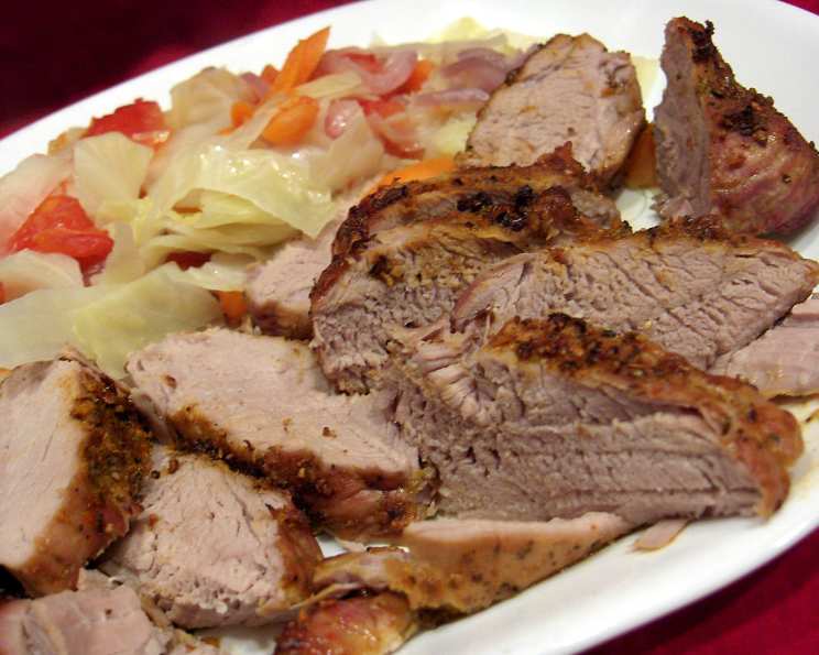 Cajun-Spiced Pork Tenderloin with Roasted Garlic and Herb Rub