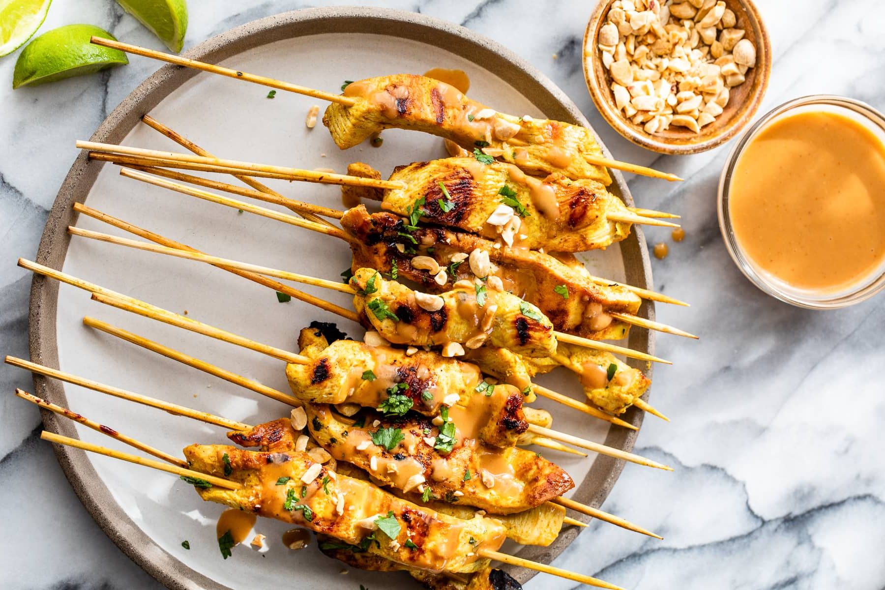 Best of All Time Chicken Satay with Peanut Sauce