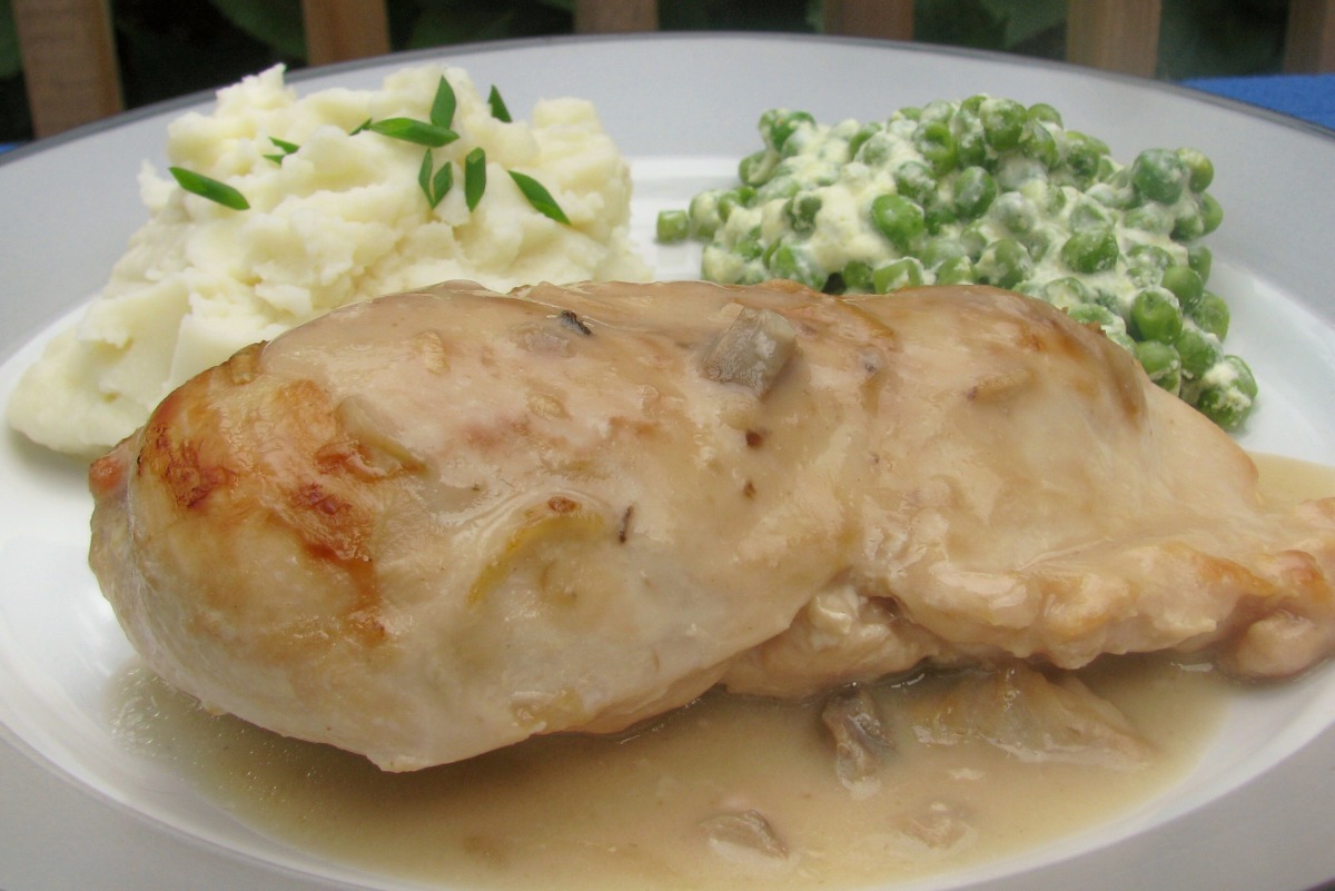 Old Bay Seasoned Baked Chicken with Gravy