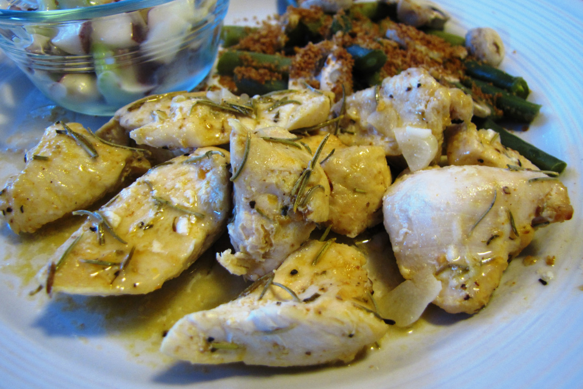 Rosemary-Garlic Roast Chicken with Lemon and Thyme
