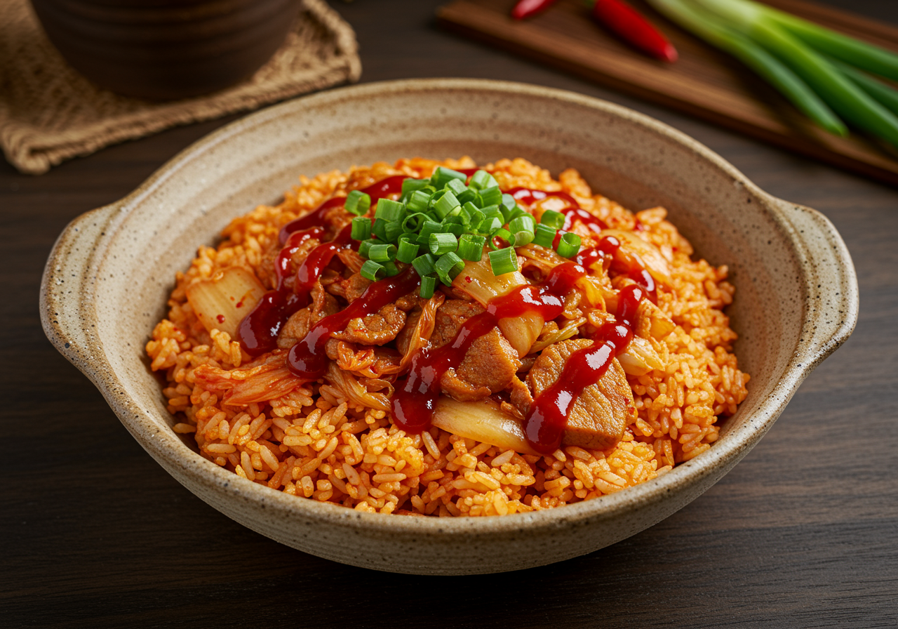 Korean-Style Spicy Pork Stir Fry with Gochujang and Vegetables