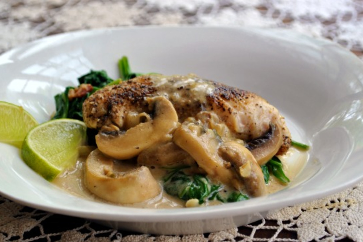 Pan-Seared Chicken Breast with Elevated Mushroom Cream Sauce