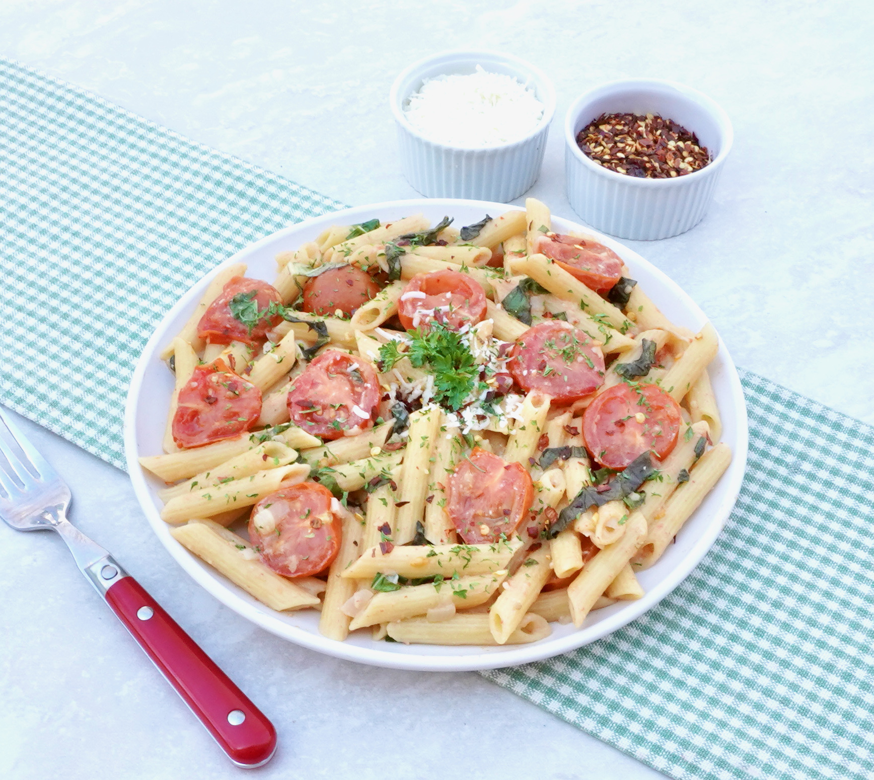 One-Pot Tomato and Basil Penne