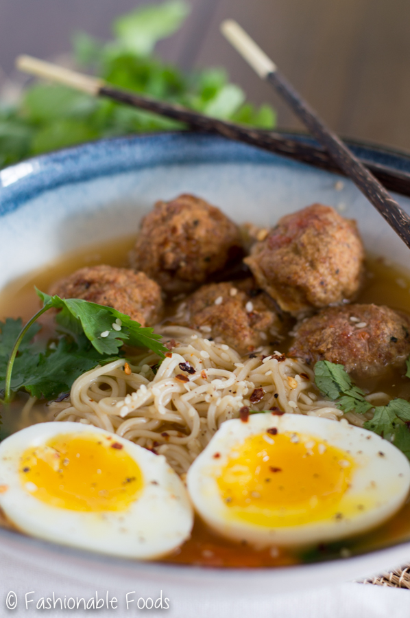 Quick Instant Ramen with Spicy Miso Broth and Soft-Boiled Egg