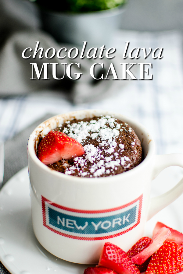 Microwaved Mug Chocolate Lava Cake