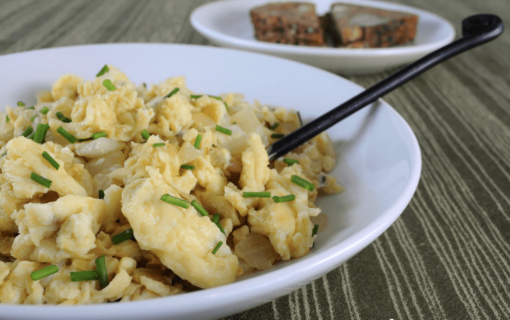 Spring Onion & Herb Scrambled Eggs