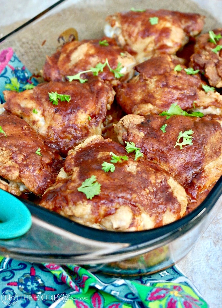 Pan-Seared Chicken Thighs with Spiced Honey-Mustard Glaze