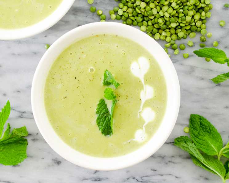 Spring Pea and Mint Gazpacho