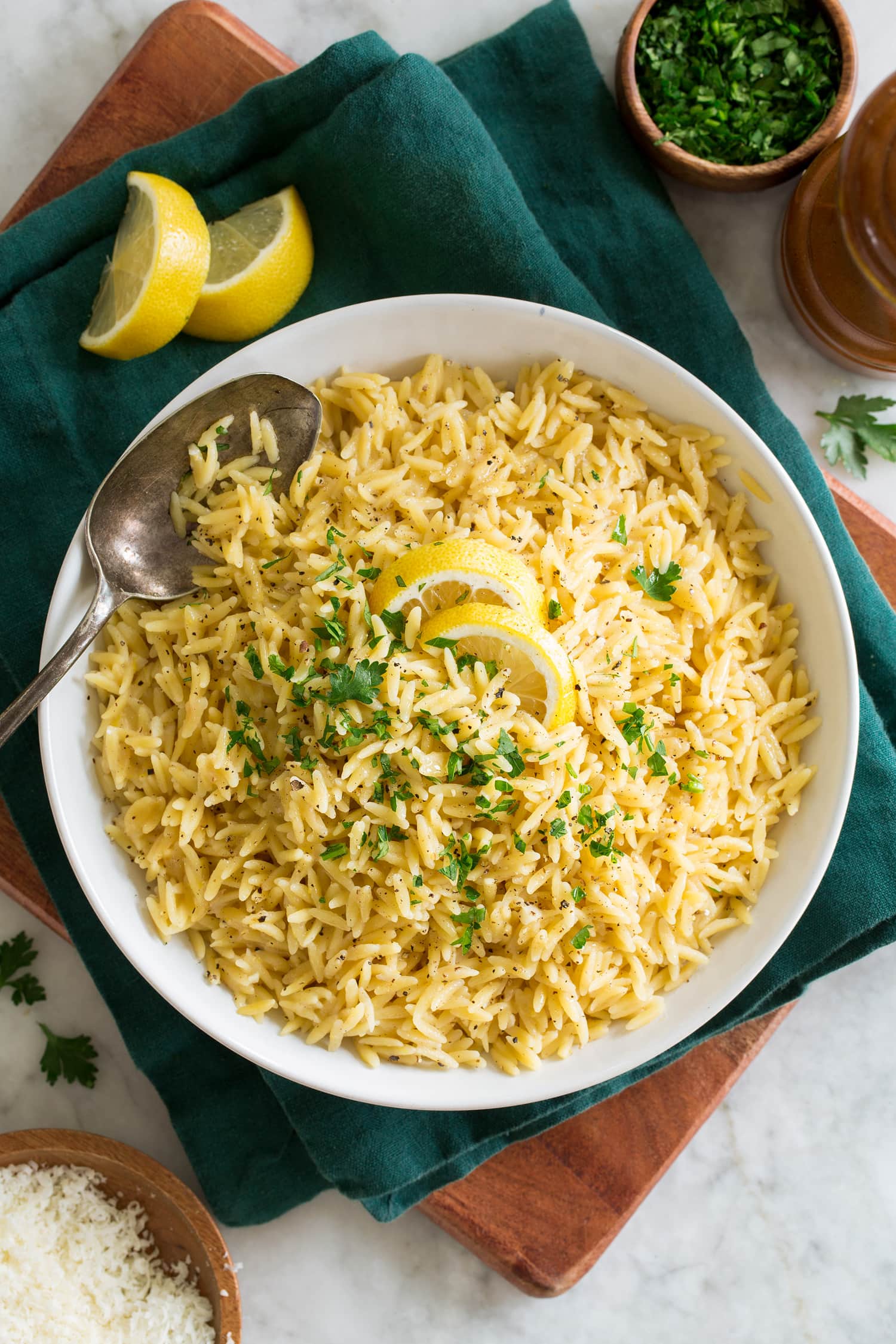 Greek Lemon-Rice Pilaf with Toasted Orzo