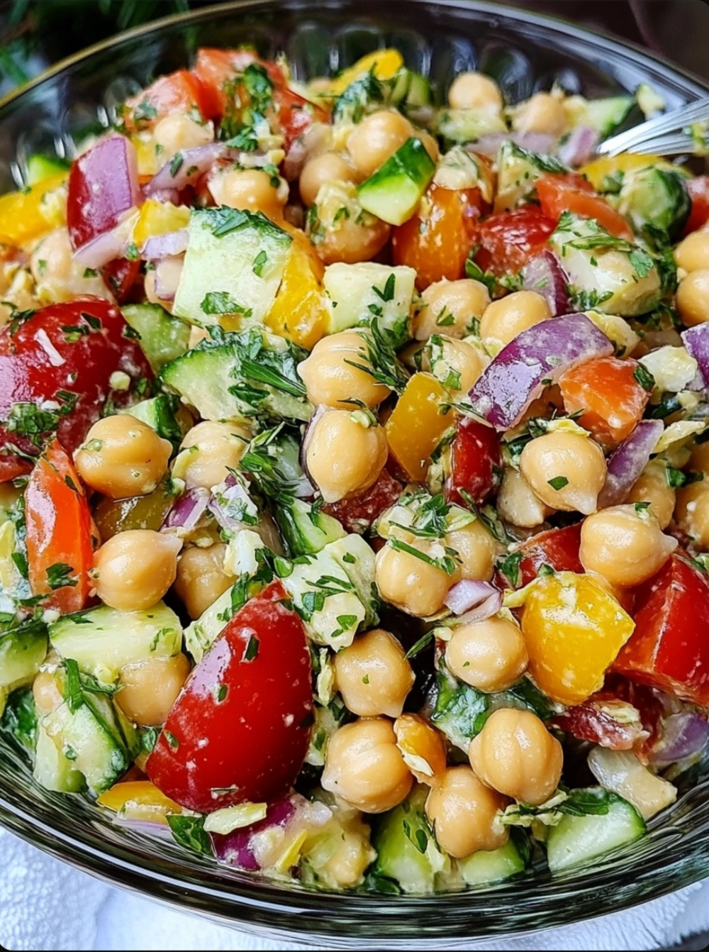 Diverse Heritage-Spiced Mediterranean Chickpea Salad
