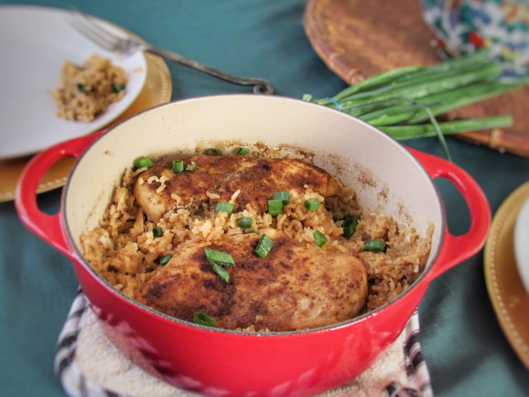 One-Pot Spanish Chicken and Rice with Saffron