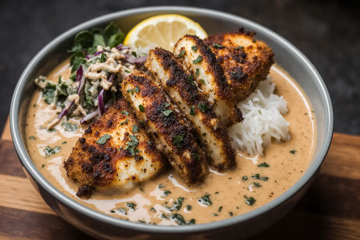 Cajun-Spiced Blackened Catfish with Remoulade Sauce