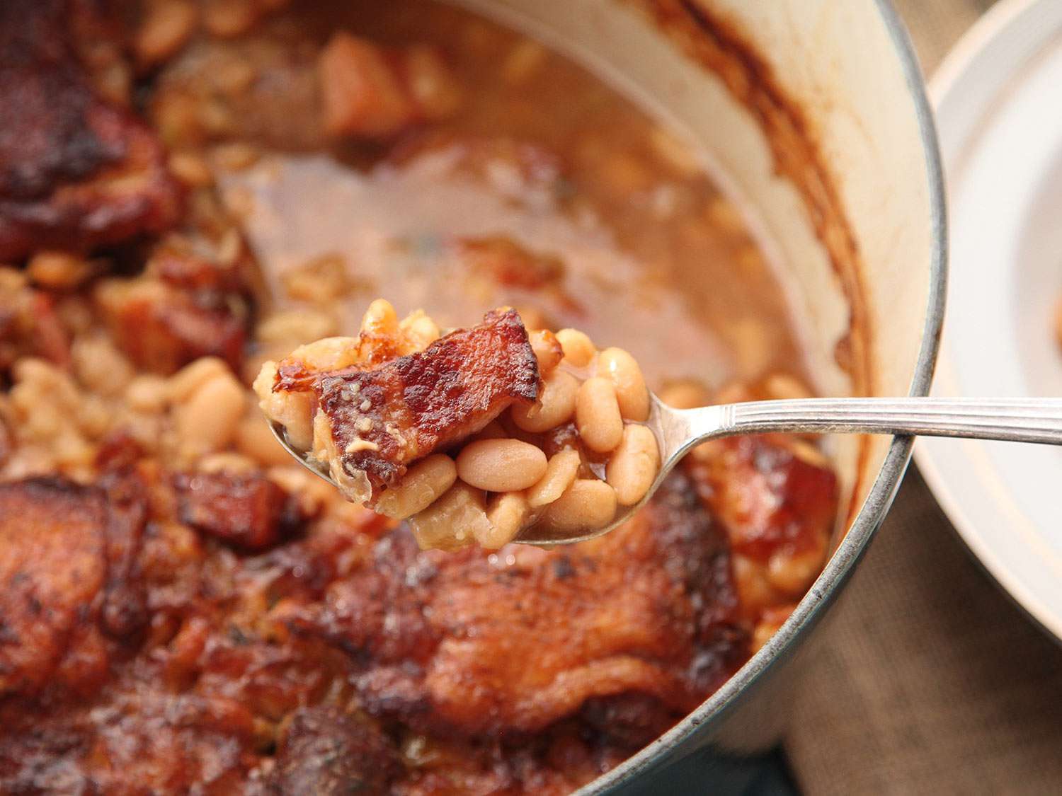Country-Style Pork and Bean Cassoulet with Aromatic Herbs