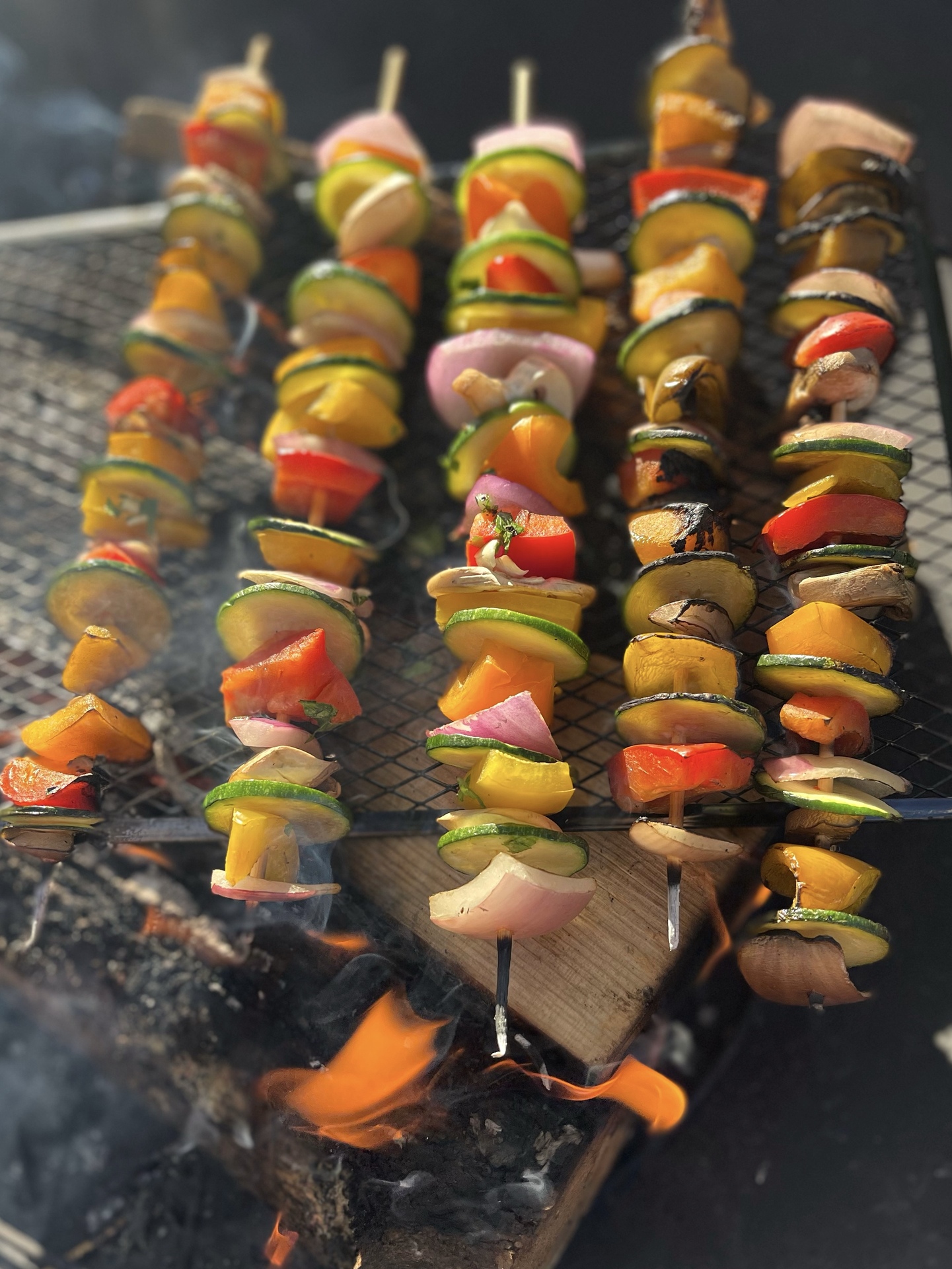 Flame-Grilled Herb Skewers