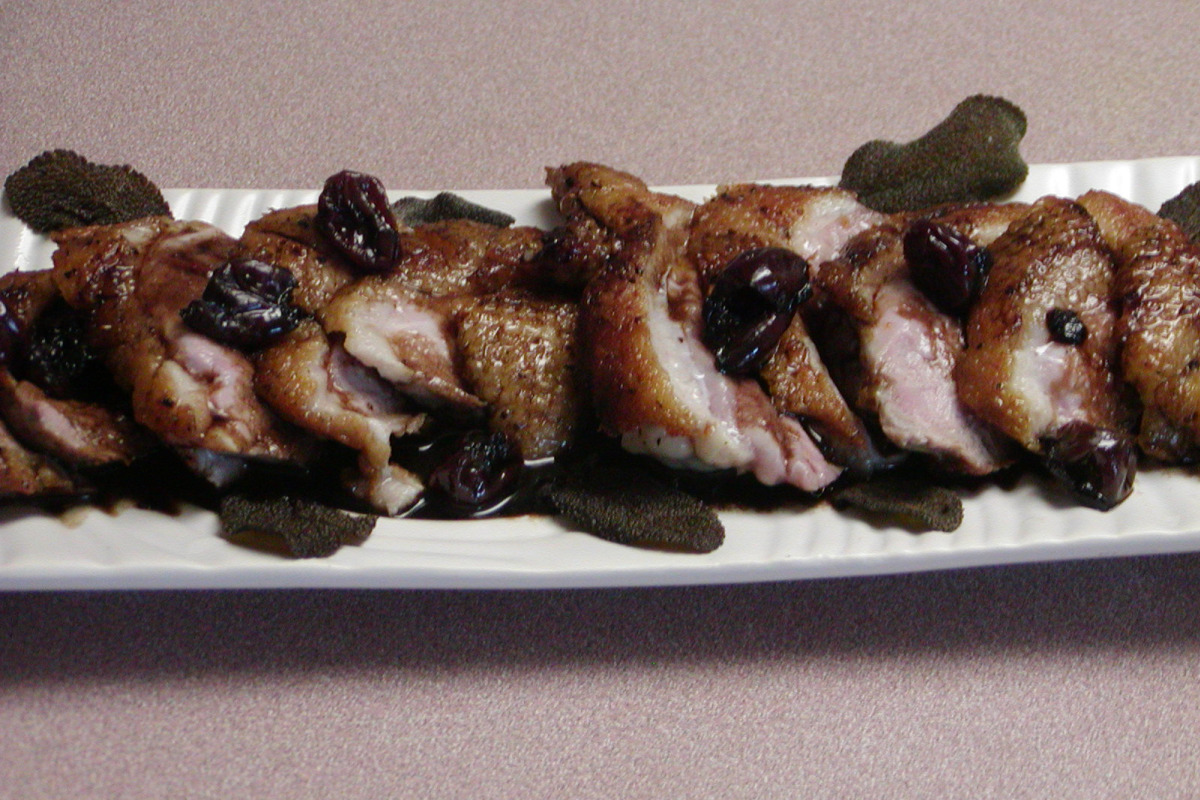 Pan-Seared Duck Breast with Cherry-Balsamic Glaze