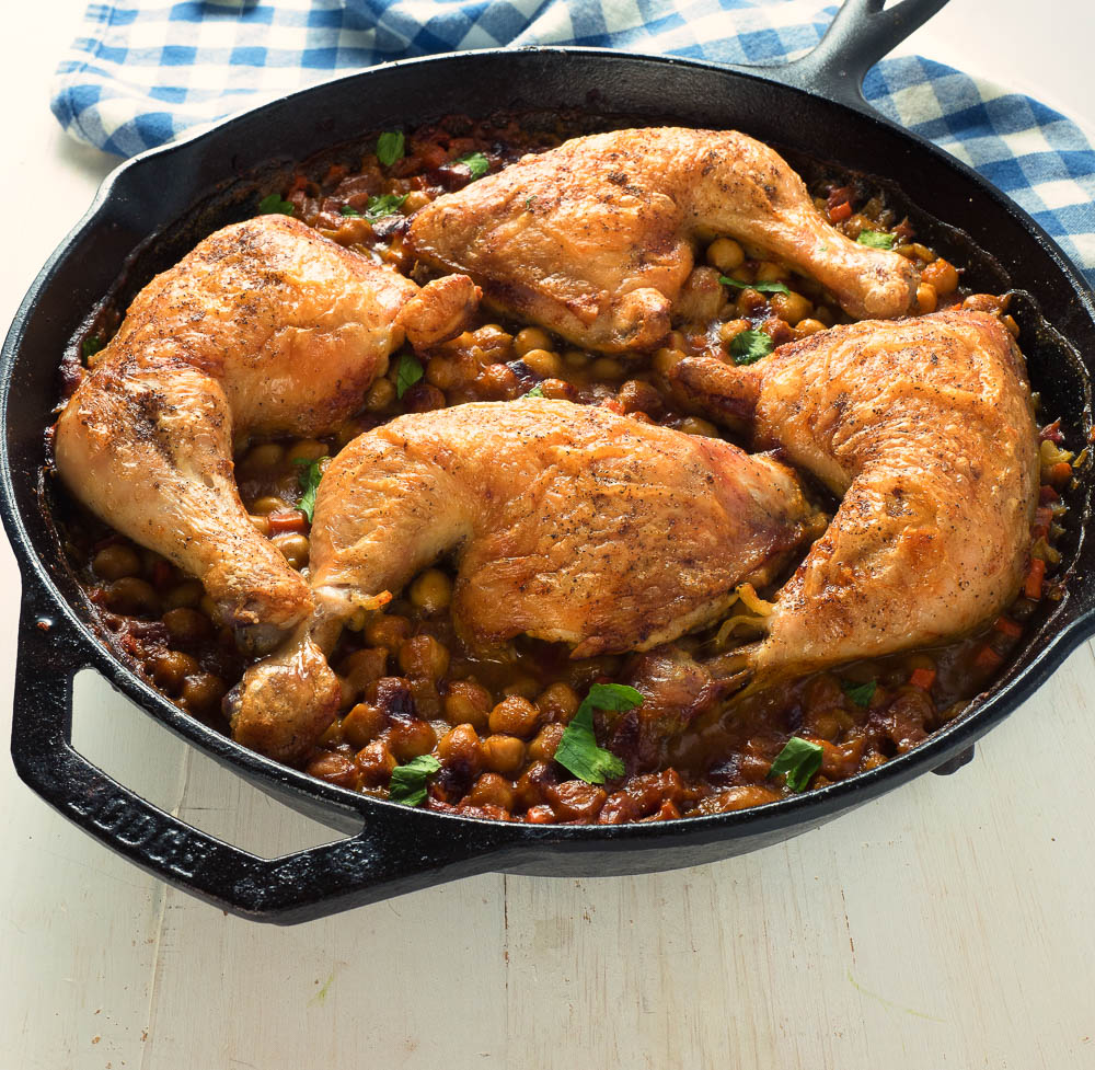Sheet Pan Moroccan-Spiced Chicken with Chickpeas and Apricots