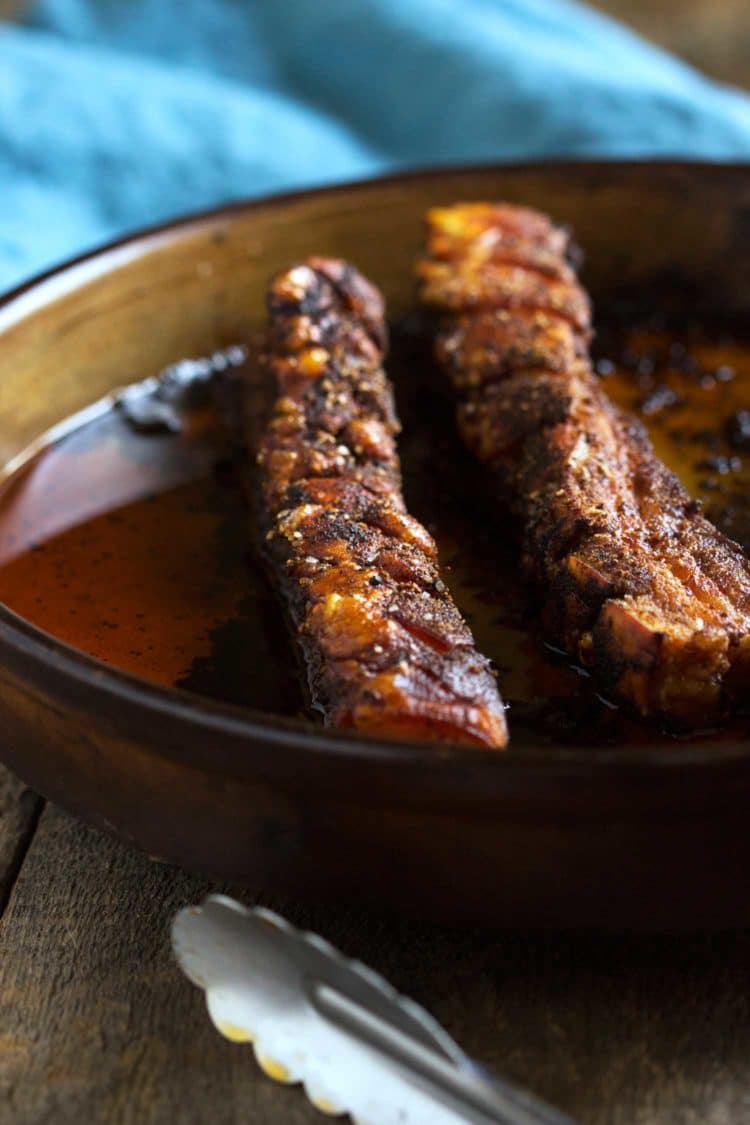 Crispy Cantonese-Style Honey Glazed Pork Belly