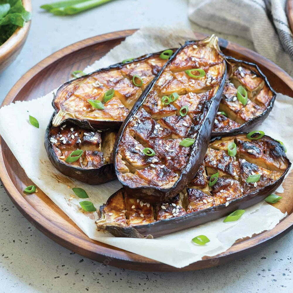 Quick Japanese Miso-Glazed Eggplant Donburi