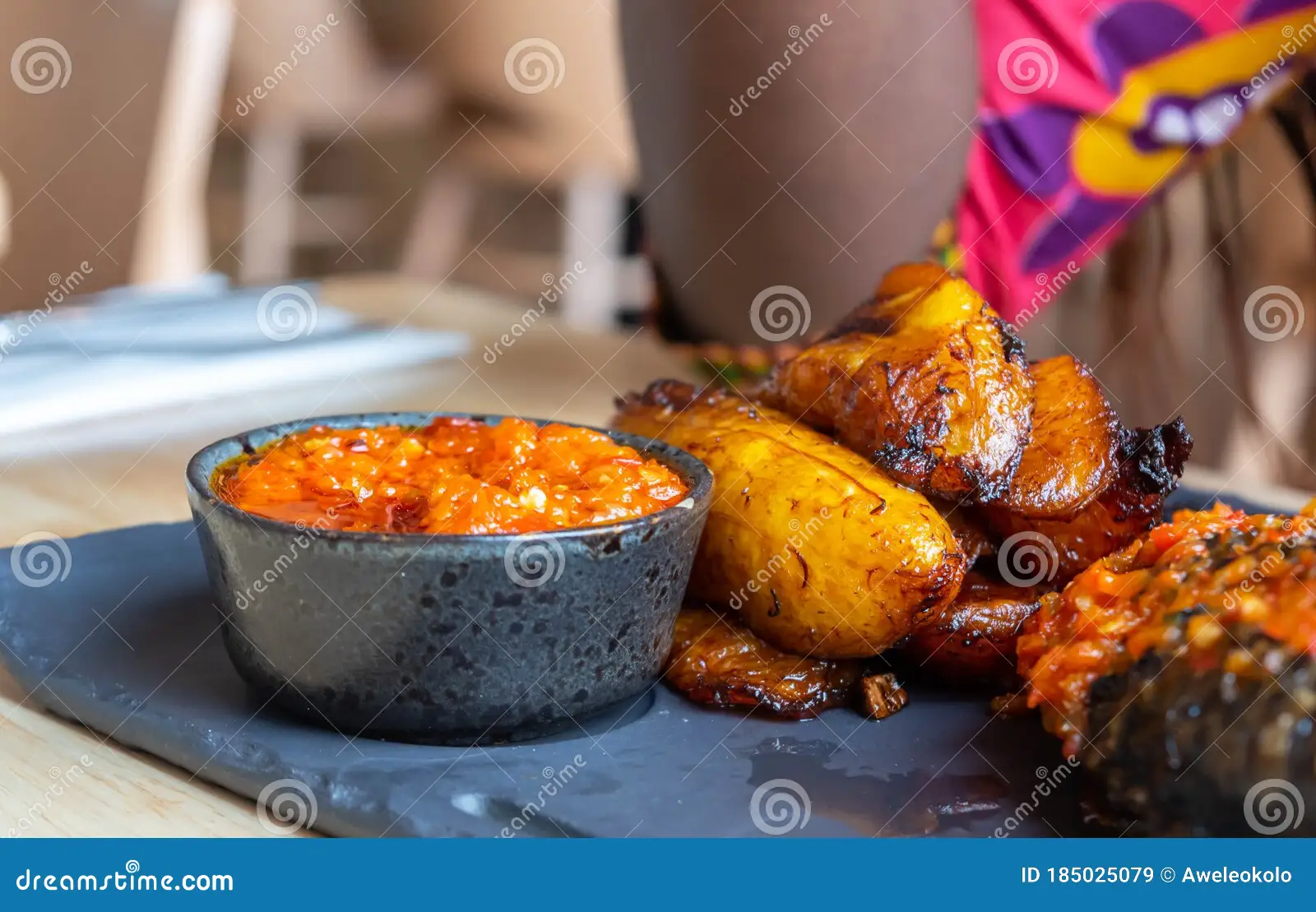 Nigerian Fried Plantain with Spiced Honey Drizzle