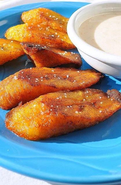Fried Plantain with Spiced Honey Drizzle