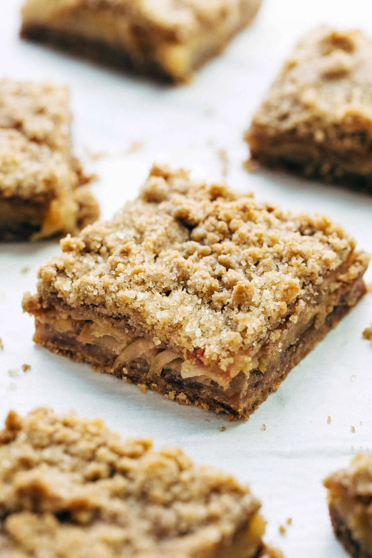 Sheet Pan Caramel Apple Crisp Bars