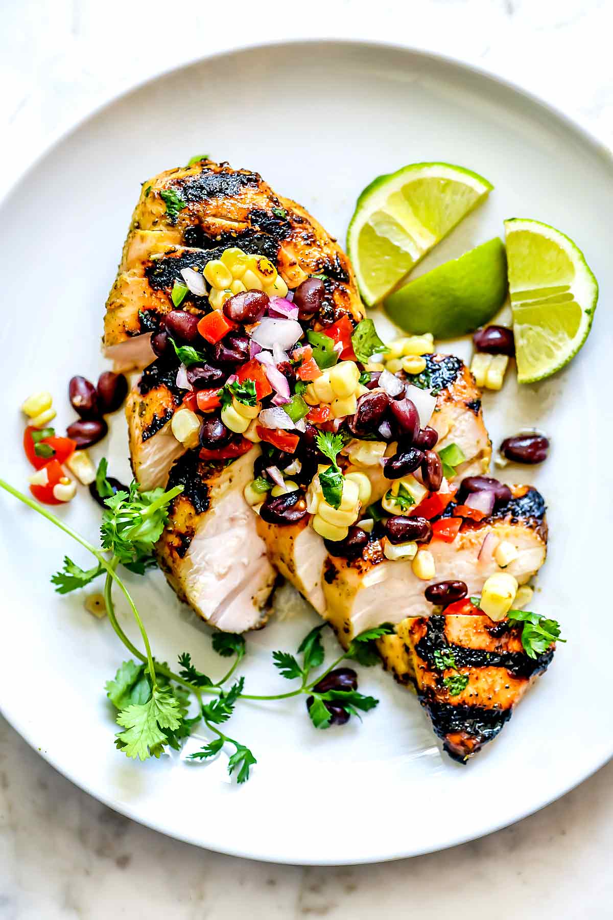 Skillet Salsa Chicken with Black Beans and Corn