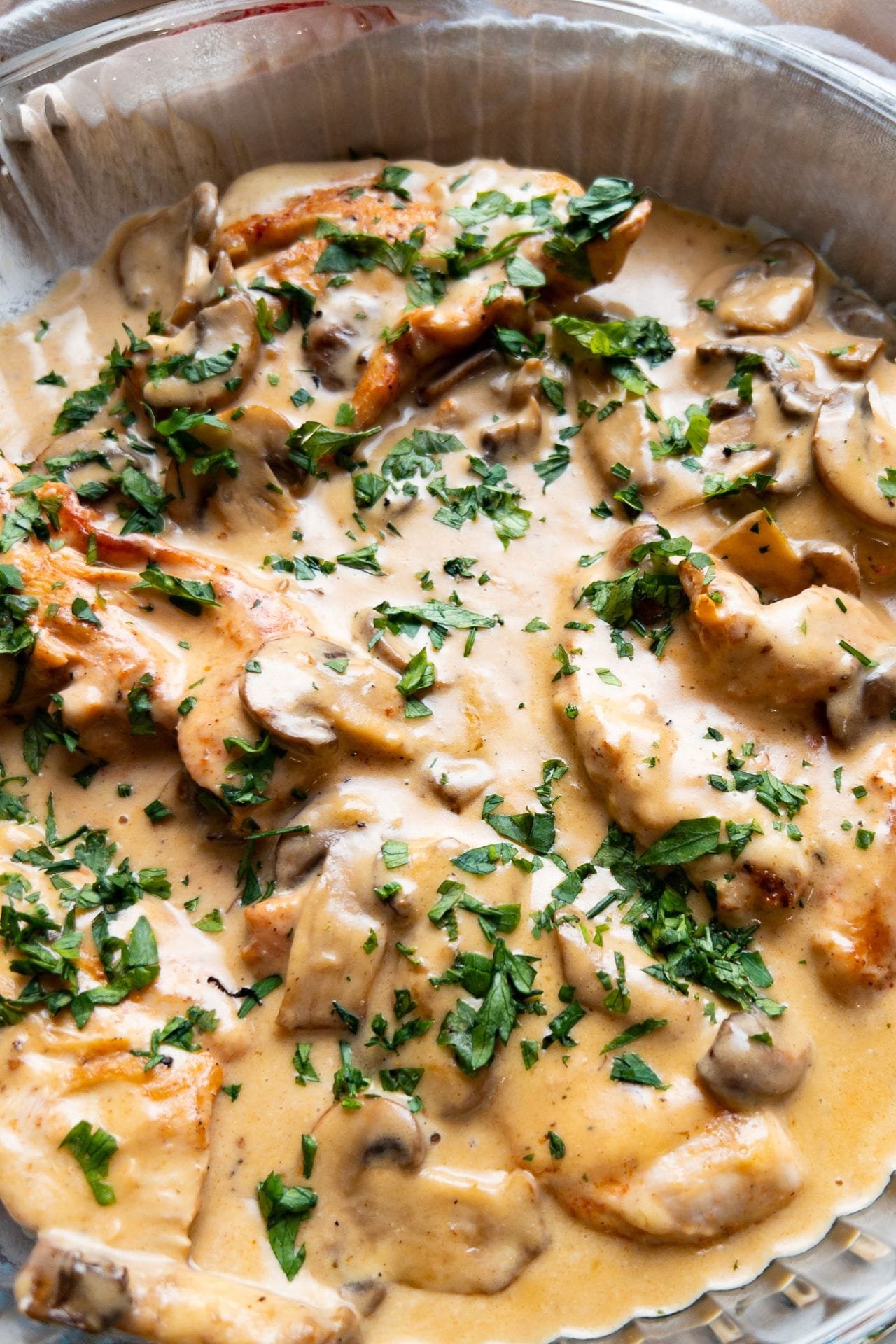 One-Pot Creamy Mushroom & Thyme Chicken with Lemon