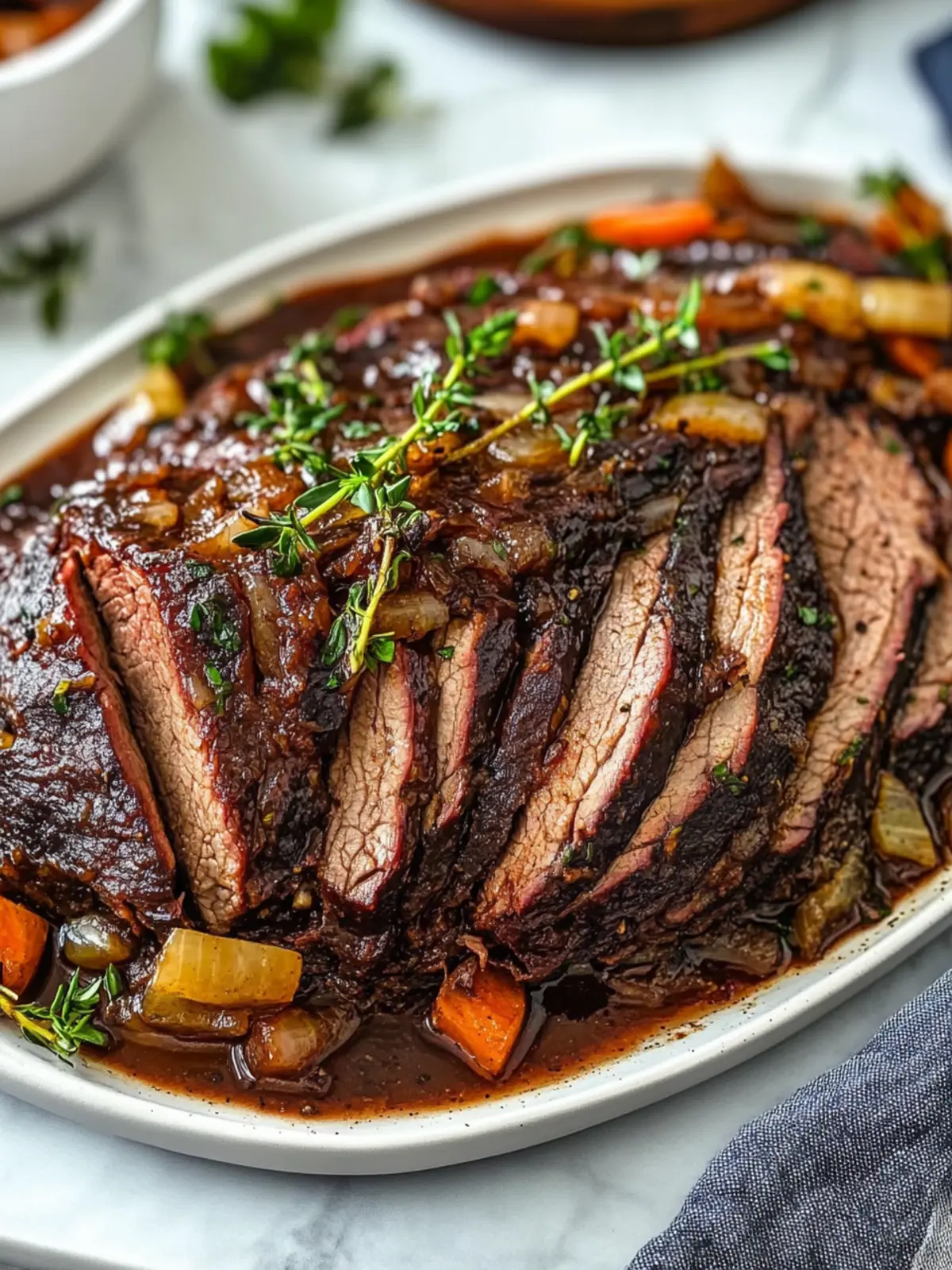 Slow-Simmered Brisket with Passover Spices and Red Wine