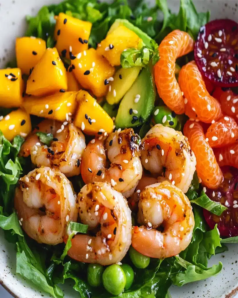 Tangy Filipino Mango and Shrimp Salad with Calamansi Dressing