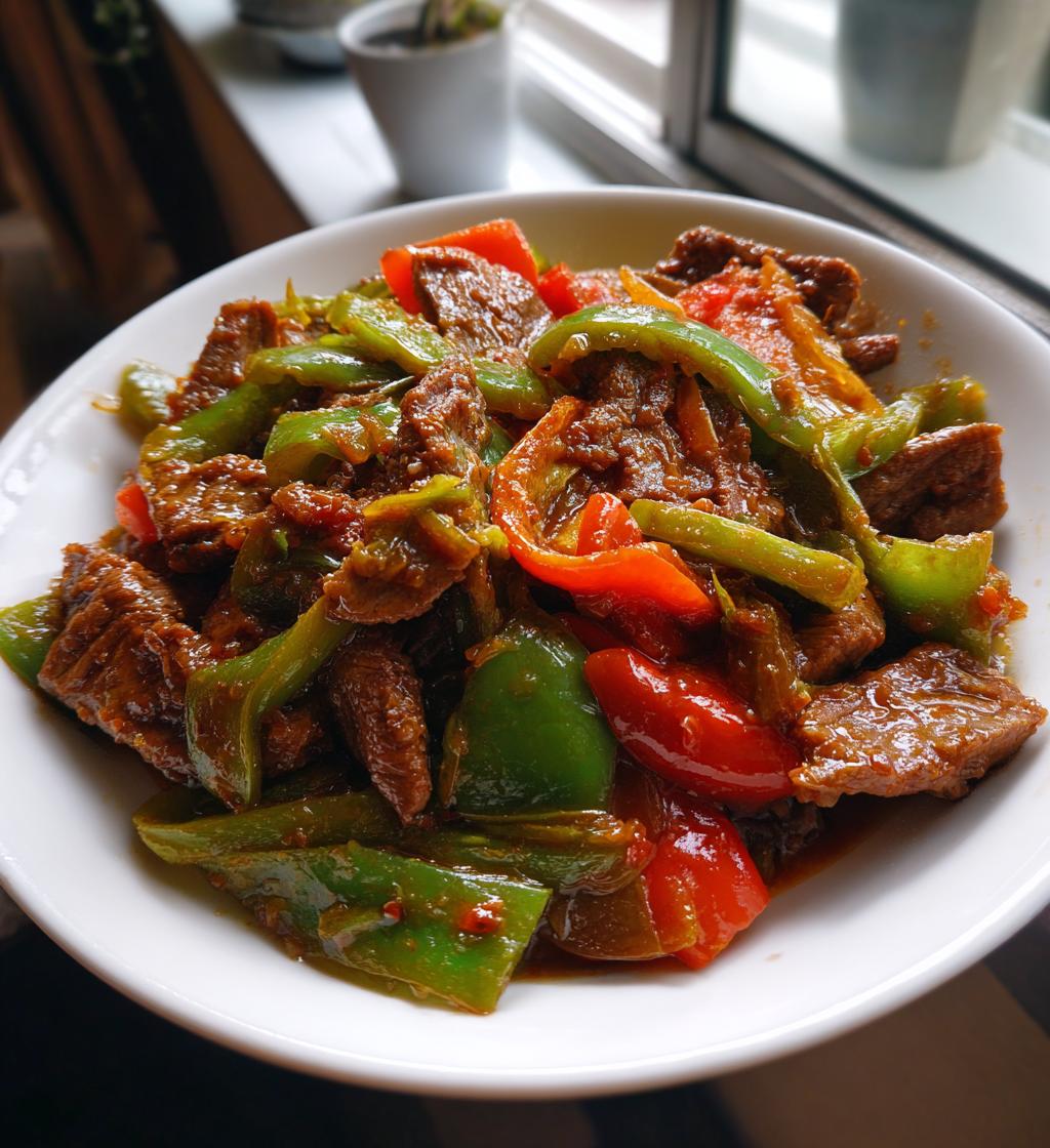 Mountain Chili Beef Stir Fry with Bell Peppers